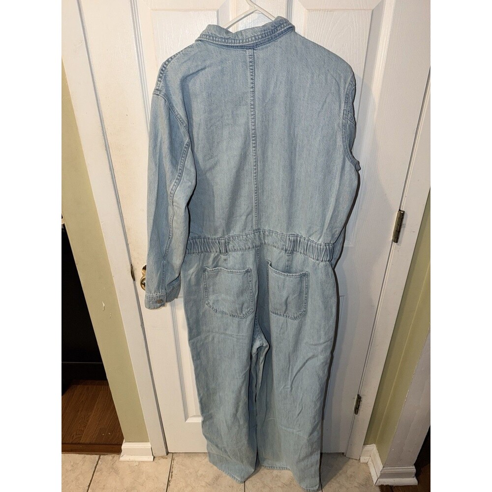 Universal Thread Jumpsuit Womens Sz 12 Utility Baggy Denim Boiler Suit New - Picture 8 of 9